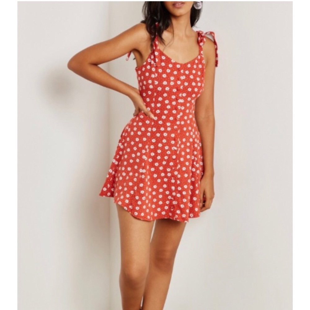 FOREVER 21 floral print skater dress